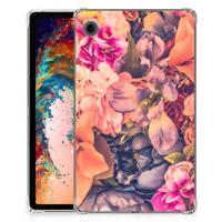 Samsung Galaxy Tab A9 Siliconen Hoesje Bosje Bloemen