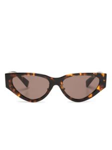 Miu Miu Eyewear lunettes de soleil à monture papillon - Marron