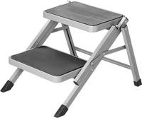 Proplus Opstapje vouwbaar 2 treden 59,5 x 49 x 39 cm grijs