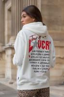 Colourful Rebel Tour Of The Lovers Hoodie  Wit Dames - Oversized Fit - Polyester