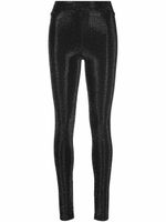 Philipp Plein legging à motif monogrammé clouté - Noir