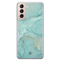 Samsung Galaxy S21 siliconen hoesje - Touch of mint