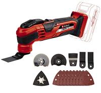 Einhell Accu Multitool VARRITO Power X-Change (Li-Ion, 18 V, 11000-20000 rpm, snelsluiting, gereedschapshouder 12-voudig verstelbaar, uitgebreide accessoires, zonder accu en lader), Zwart/rood