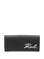 Karl Lagerfeld portefeuille à plaque logo K/Signature - Noir - thumbnail