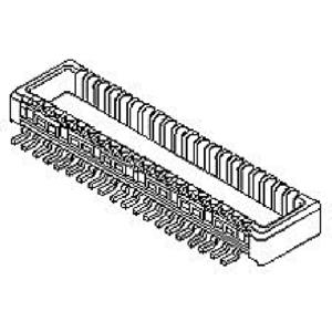 Molex 555600307 Mezzanineconnector Totaal aantal polen: 30 Rastermaat: 0.5 mm Inhoud: 1 stuk(s) Tape on Full reel