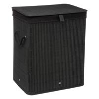 Decopatent® Grote Bamboe Wasmand met deksel - 60 L - Wasmand 1 Vak met