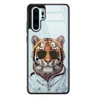 Huawei P30 Pro glazen hardcase - Tijger wild
