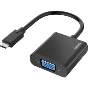 Hama 00200317 video kabel adapter USB Type-C VGA (D-Sub) Zwart