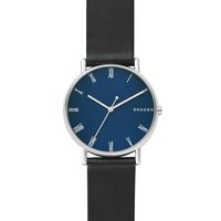 Horlogeband Skagen SKW6434 Leder Zwart 20mm - thumbnail