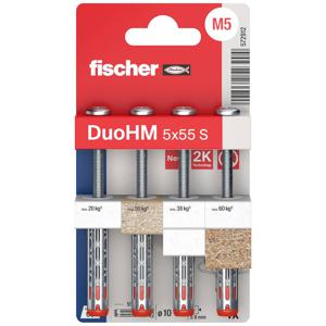 Fischer DuoHM 5x55 S PH PZ Hollewandplug 55 mm 572912 4 stuk(s)