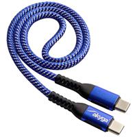 Akyga USB-kabel USB-C stekker, USB-C stekker 0.50 m Blauw AK-USB-36