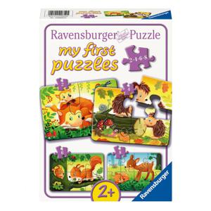 Ravensburger Legpuzzel Kleine Dierenfamilies, 4in1