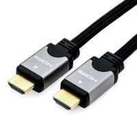 ROLINE 11.04.5850 HDMI kabel 1 m HDMI Type A (Standaard) Zwart, Zilver