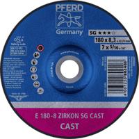 PFERD 62217747 E 180-8 ZIRKON SG CAST Afbraamschijf gebogen Diameter 180 mm Boordiameter 22.23 mm Grijs/grauw sferoïdisch gietijzer, Giethuid 10 stuk(s) - thumbnail