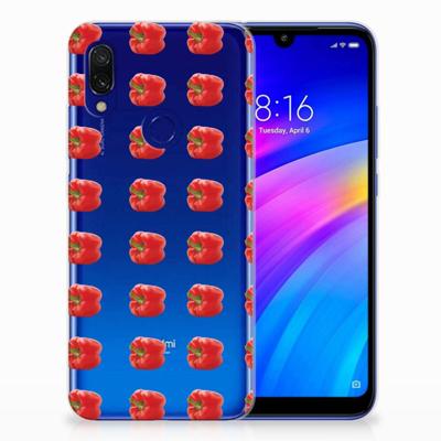 Xiaomi Redmi 7 Siliconen Case Paprika Red Xiaomi Redmi 7 Siliconen Case Paprika Red