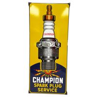 Champion Spark Plug Service Emaille Bord 70 x 30 cm