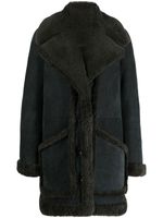 Zadig&Voltaire manteau Laury en peau lainée - Noir