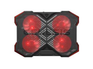 GENESIS Oxid 260 laptop cooling pad 43,9 cm (17.3 ) 1010 RPM Zwart, Rood