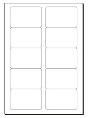 Sigel LP798 Bedrukbare visitekaarten, gladde kant 85 x 55 mm Helderwit 100 stuk(s) Papierformaat: DIN A4