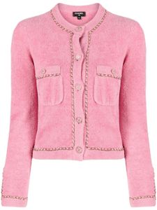 CHANEL Pre-Owned veste à design sans col (années 2000) - Rose