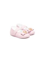 Versace Kids ballerines en cuir à motif Medusa - Rose