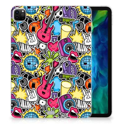 iPad Pro 11 2020/2021/2022 Leuke Siliconen Hoes Punk Rock