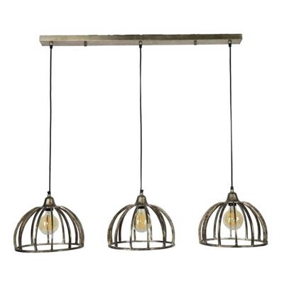Industriële hanglamp Rib 3-lichts
