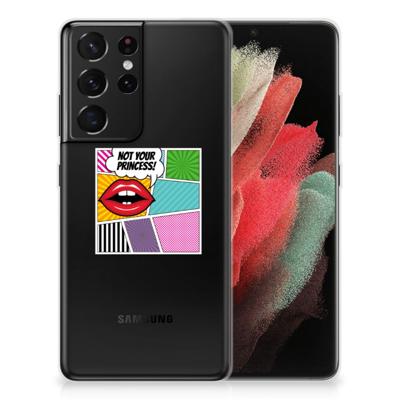 Samsung Galaxy S21 Ultra Silicone Back Cover Popart Princess