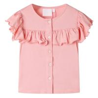 Kindershirt 128 middelroze, kinderkleding, meisjeskleding, leuke kinderkleding, jongenskleding, hippe kinderkleding, stoere kinderkleding