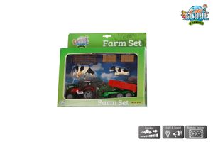 Kids Globe Farming Farming set Tractor met rode kiepkar