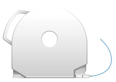 3D Systems CubePro filament ABS cartridge Glow in the Dark blauw (origineel)