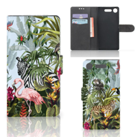 Telefoonhoesje met Pasjes voor Sony Xperia XZ1 Jungle