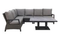 Darwin/Rockford lounge dining set - antraciet