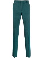 Versace pantalon de costume en laine mélangée - Vert