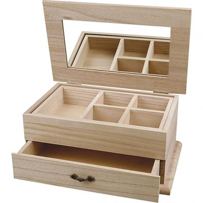 Creotime sieradendoos hout 27 x 17 x 12 cm