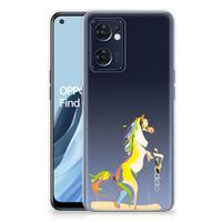 OPPO Reno 7 5G | Find X5 Lite Telefoonhoesje met Naam Horse Color - thumbnail