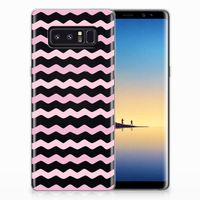 Samsung Galaxy Note 8 TPU bumper Waves Roze