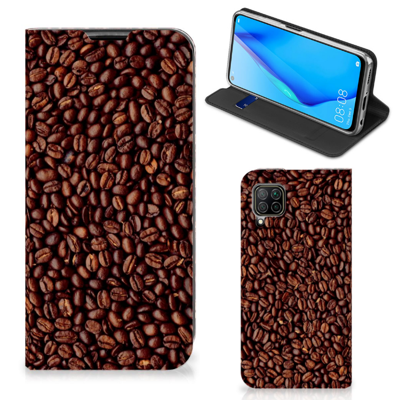 Huawei P40 Lite Flip Style Cover Koffiebonen