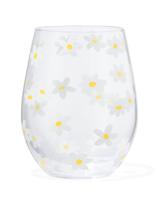 HEMA Drinkglas 550ml Bloemen - thumbnail