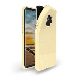 Samsung Galaxy S9 TPU Hoesje Geborsteld Goud