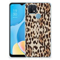 OPPO A15 TPU Hoesje Leopard - thumbnail