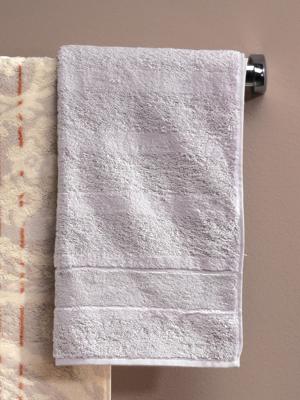 Badstof handdoek Van Cawö zilverkleur