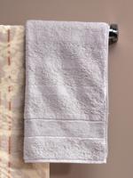 Badstof handdoek Van Cawö zilverkleur