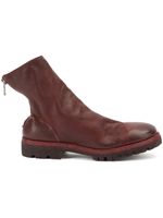 Guidi bottines zippées - Rouge - thumbnail