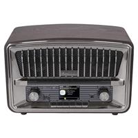 Muse Digitale radio, DAB+ FM, wekker, dubbel alarm, (M-135 DBT) LCD-display, 2 x 5 watt, sluimerfunctie, USB-AUX-IN telefoonaansluiting, donkergrijs,