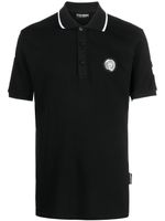 Plein Sport polo à logo brodé - Noir - thumbnail