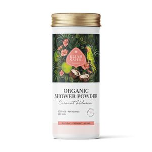 Eliah Sahil Organic Shower Powder Coconut Hibiscus Zeeppoeder 90 g 1 stuk(s)