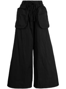 Melitta Baumeister pantalon droit à poches oversize - Noir