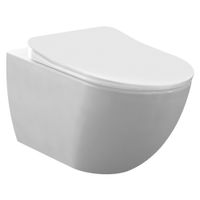 Creavit Design Ophang Wc Zonder Sproeier (Bidet), Mat Wit - thumbnail