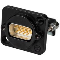 Neutrik SUB-D 9-polige SUB-D mannelijke adapter - SUB-D bus 9-polig NADB9MF-B 1 stuk